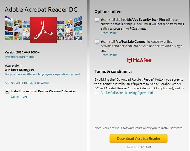 install latest version of adobe reader for mac